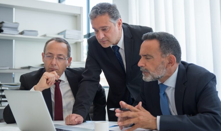 Wrongful death attorney during case evaluation meeting
