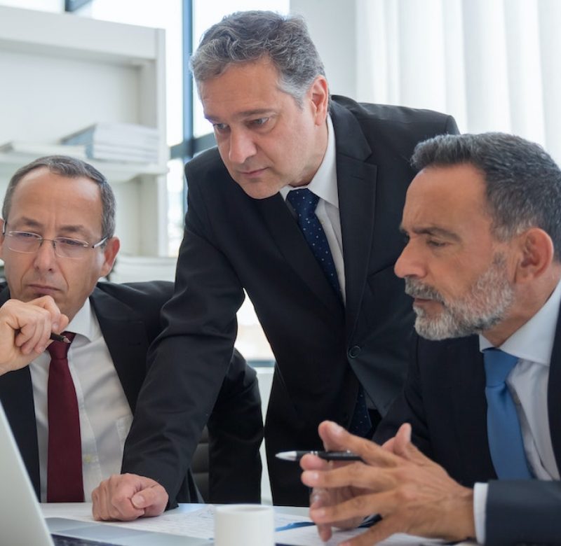 Wrongful death attorney during case evaluation meeting